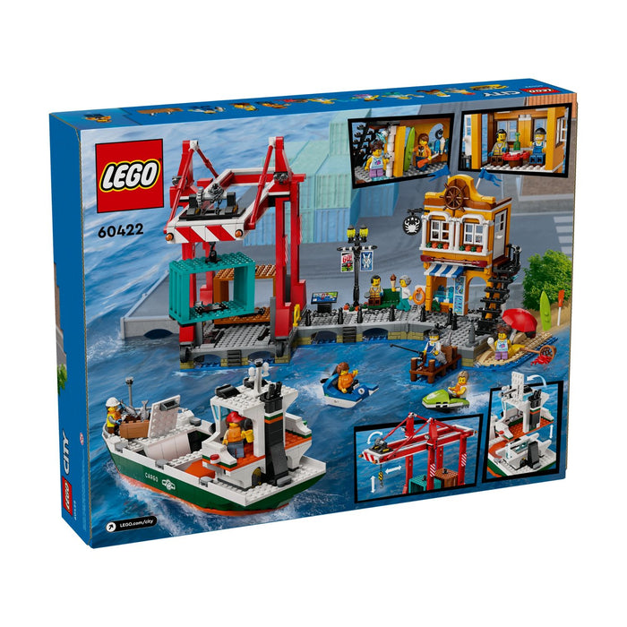 Lego City 60422 Tengerparti kikötő teherszállító hajóval