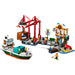 Lego City 60422 Tengerparti kikötő teherszállító hajóval