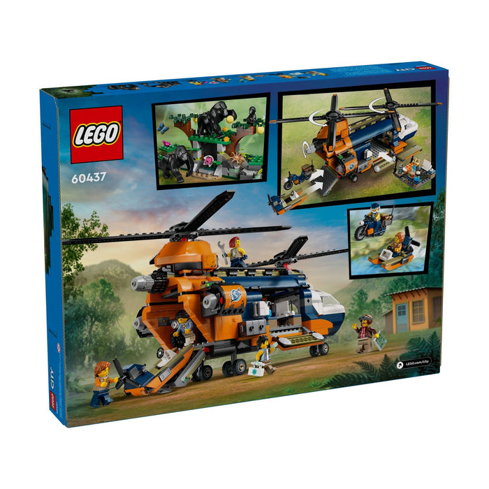 Lego City 60437 Dzsungelkutató helikopter a bázison