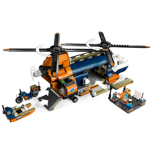 Lego City 60437 Dzsungelkutató helikopter a bázison