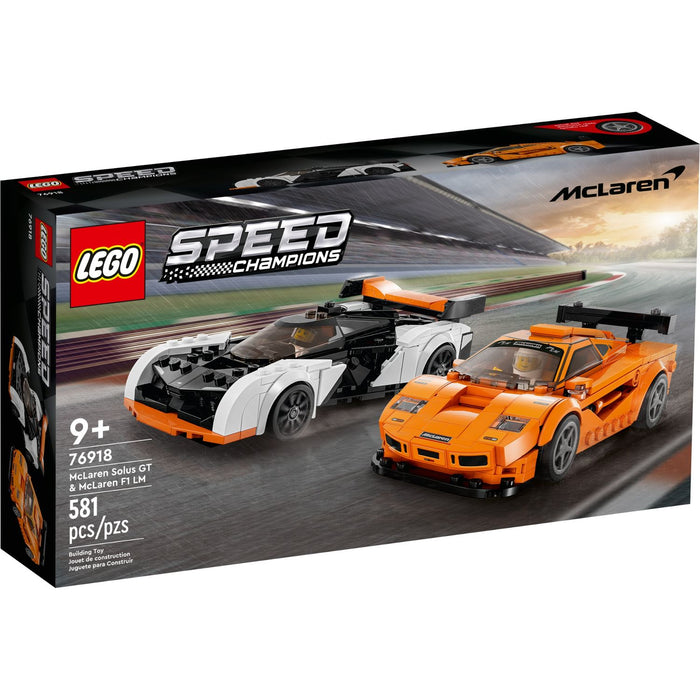 LEGO Speed Champions 76918 McLaren Solus GT es McLaren F1 LM